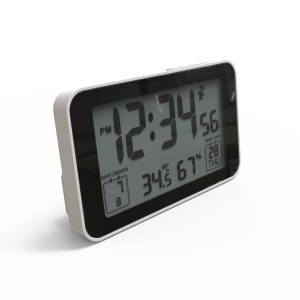 Digital clock with temperature